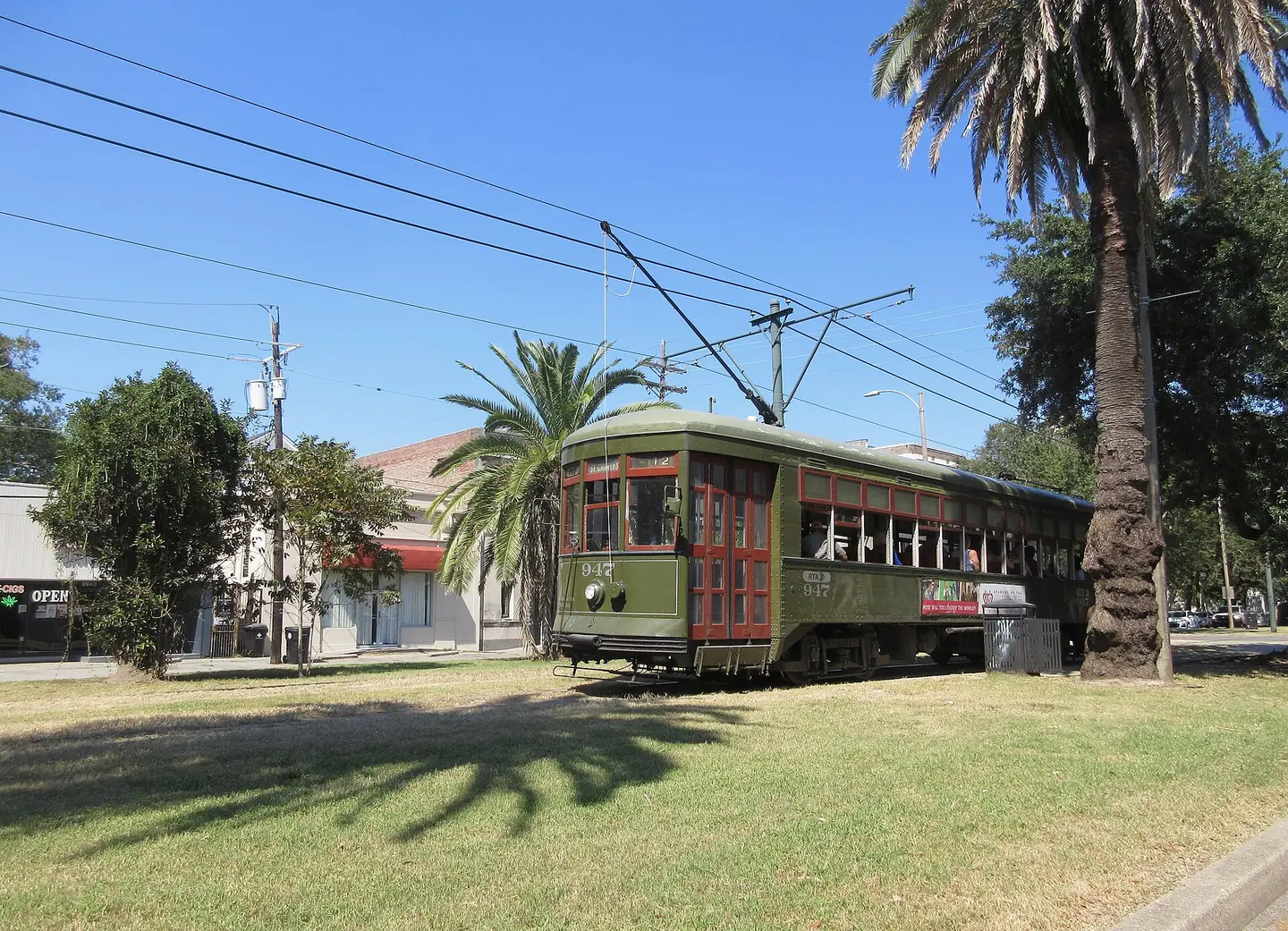 St. Charles streetcar in New Orleans