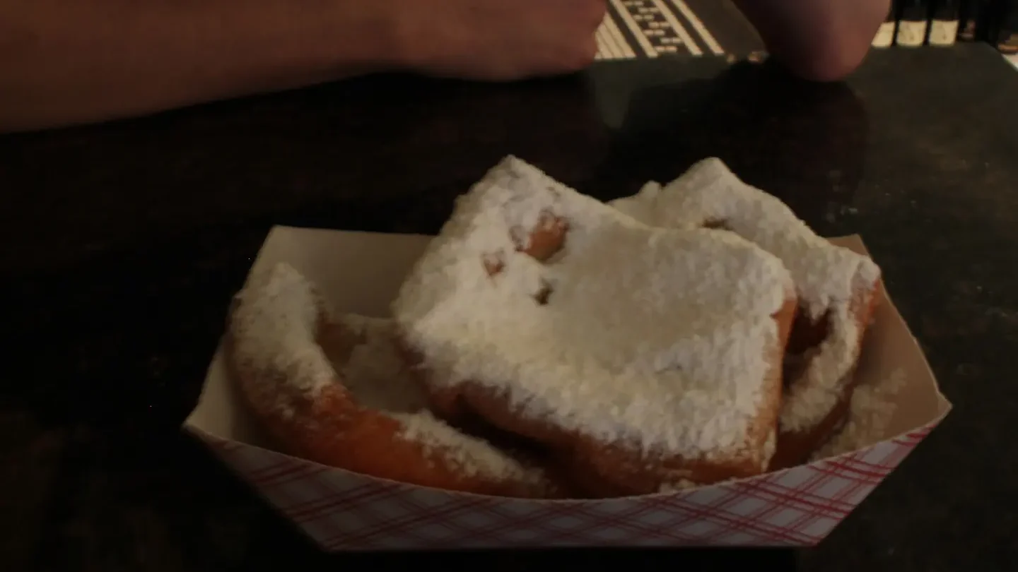 Beignets served on Royal Street in New Orleans